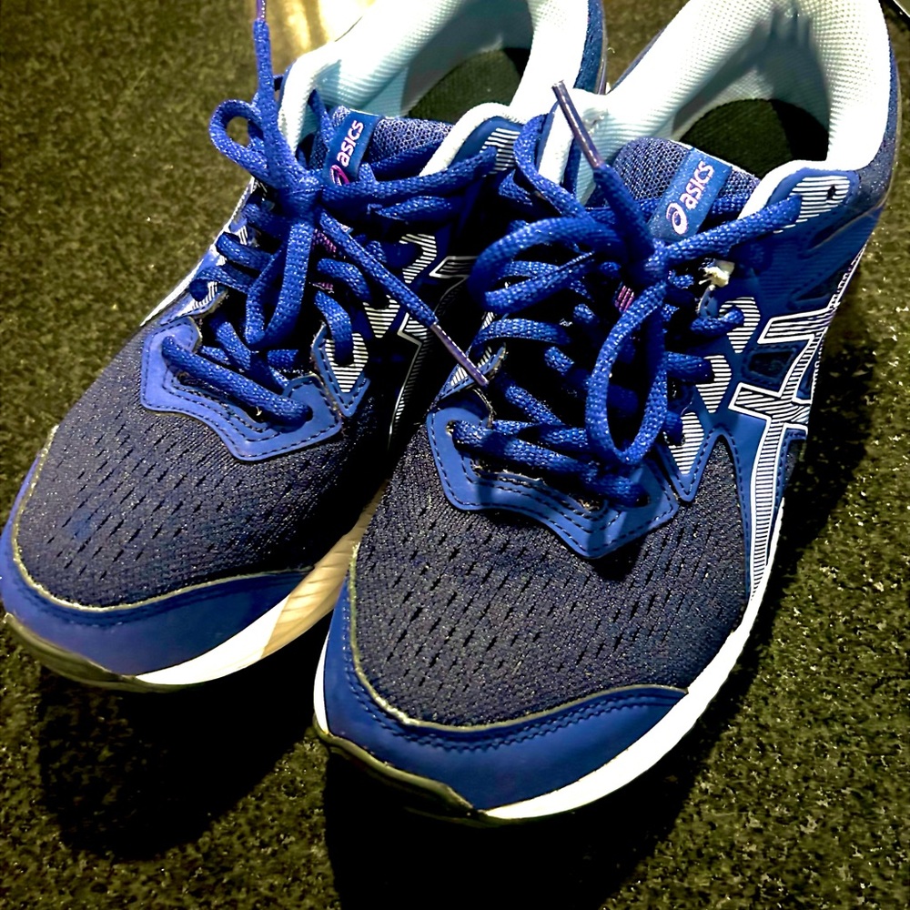 ASICS Women's Gel Contend 8 Navy and White Athletic Shoes Size 8.5 - Picture 2 of 7